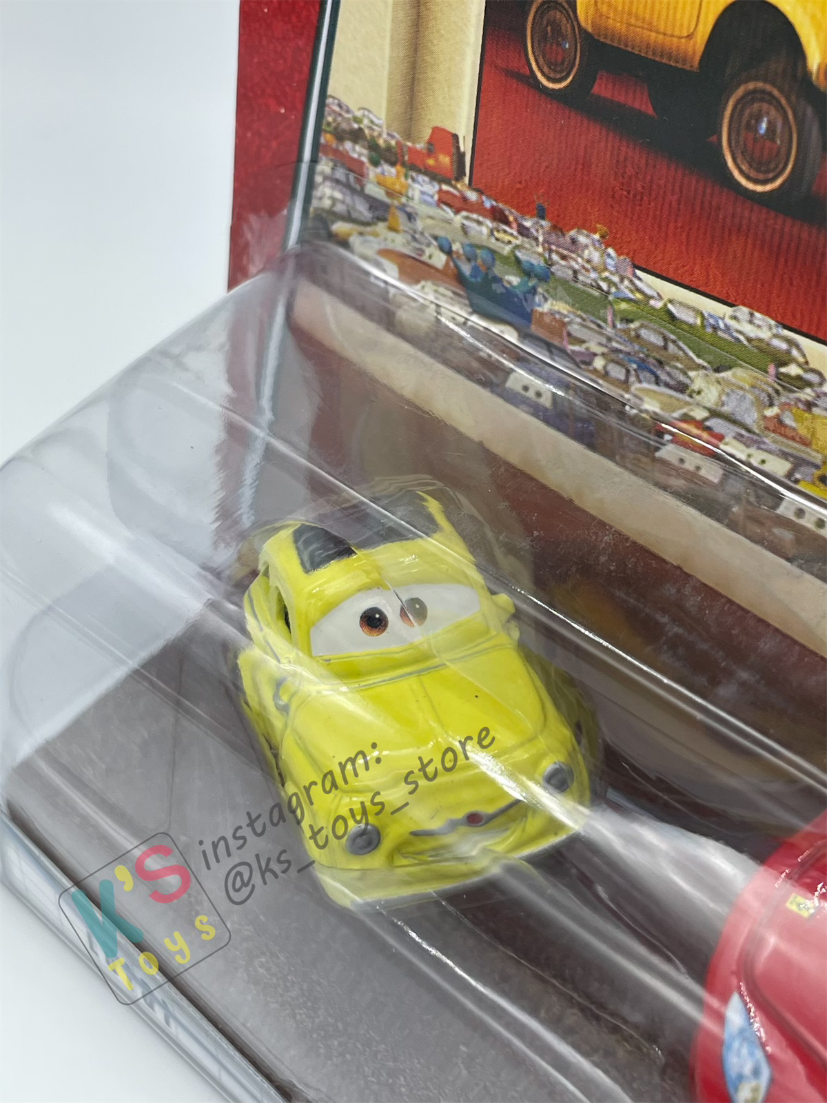 Disney Pixar Cars 1:55 by Mattel 2-Pack MOVIE MOMENTS,  LUIGI & FERRARI F430 - BNIP