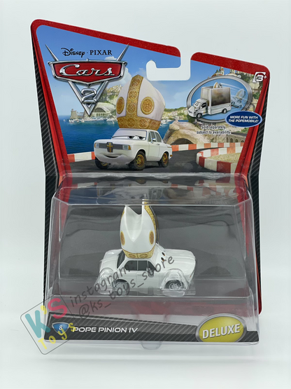 DELUXE DISNEY PIXAR CARS BY MATTEL, POPE PINION IV - DELUXE CARS 2 - BNIP