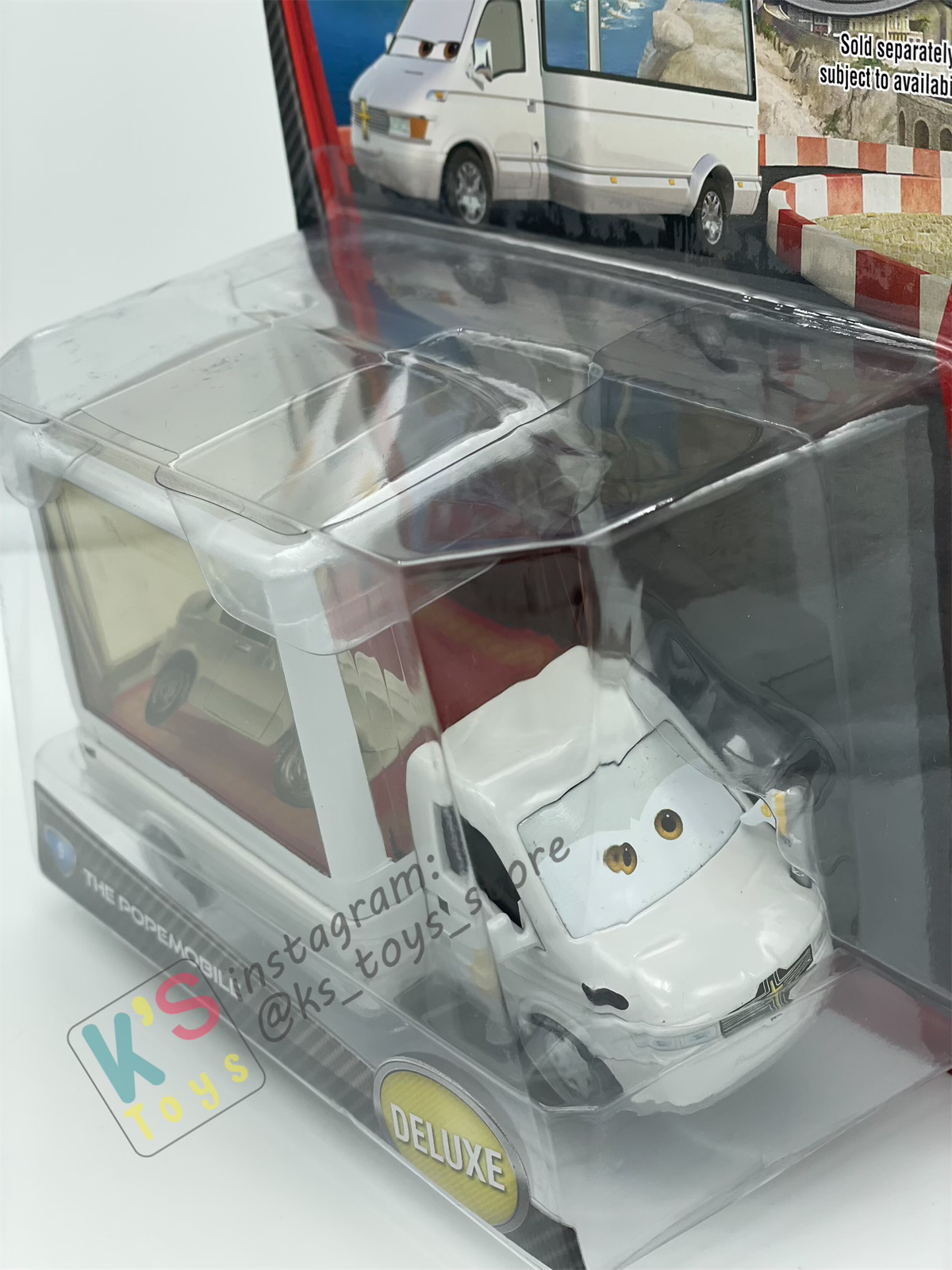 DELUXE DISNEY PIXAR CARS BY MATTEL, THE POPE MOBILE CARS 2 - BNIP