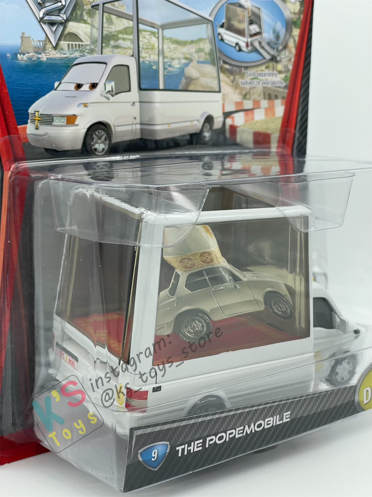DELUXE DISNEY PIXAR CARS BY MATTEL, THE POPE MOBILE CARS 2 - BNIP