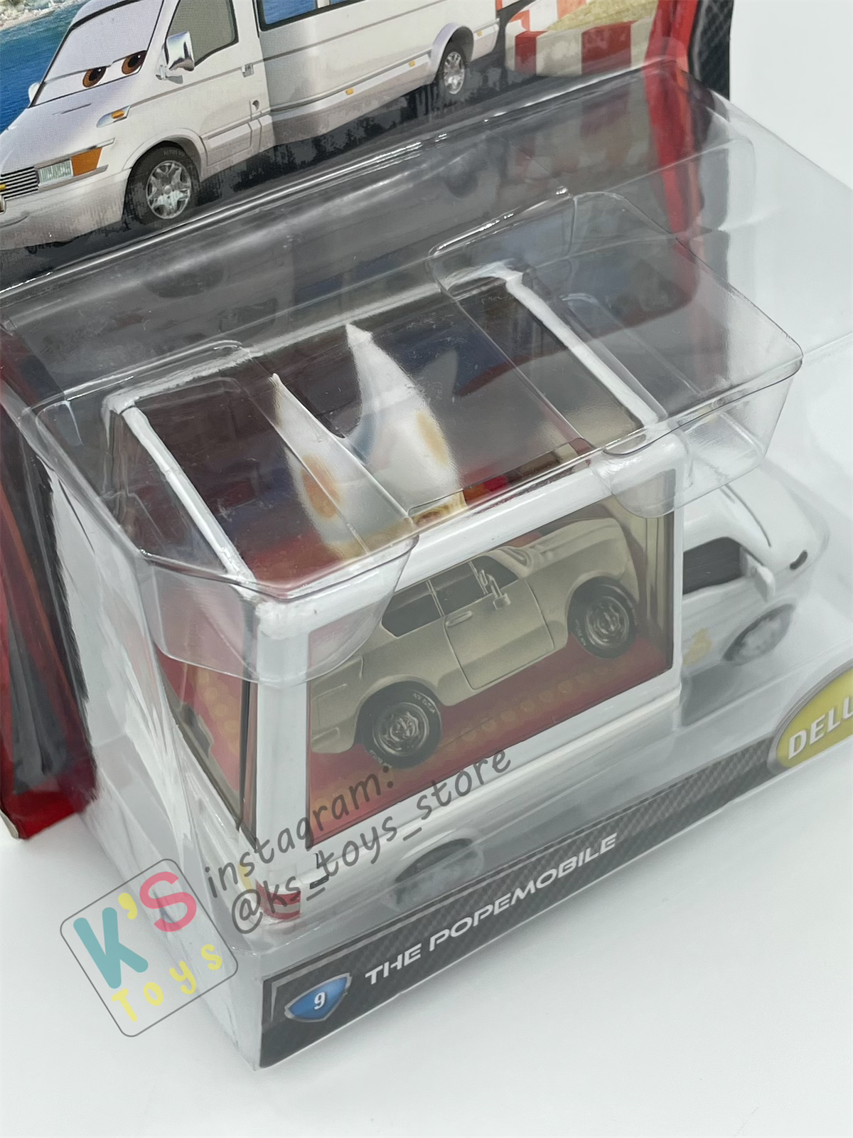 DELUXE DISNEY PIXAR CARS BY MATTEL, THE POPE MOBILE CARS 2 - BNIP