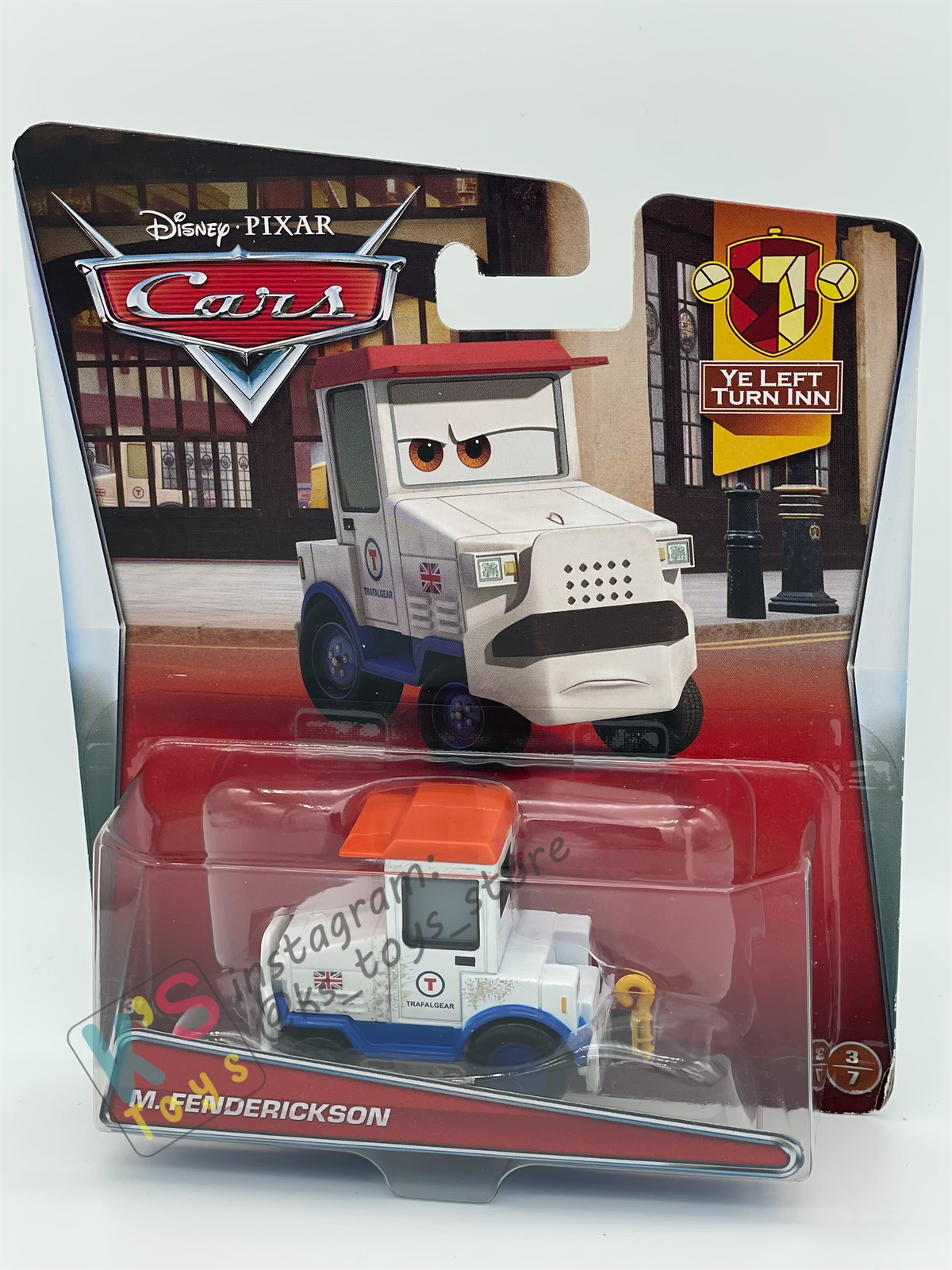 DISNEY PIXAR CARS BY MATTEL - "M. FENDERICKSON" YE LEFT TURN IN SERIES - BNIP
