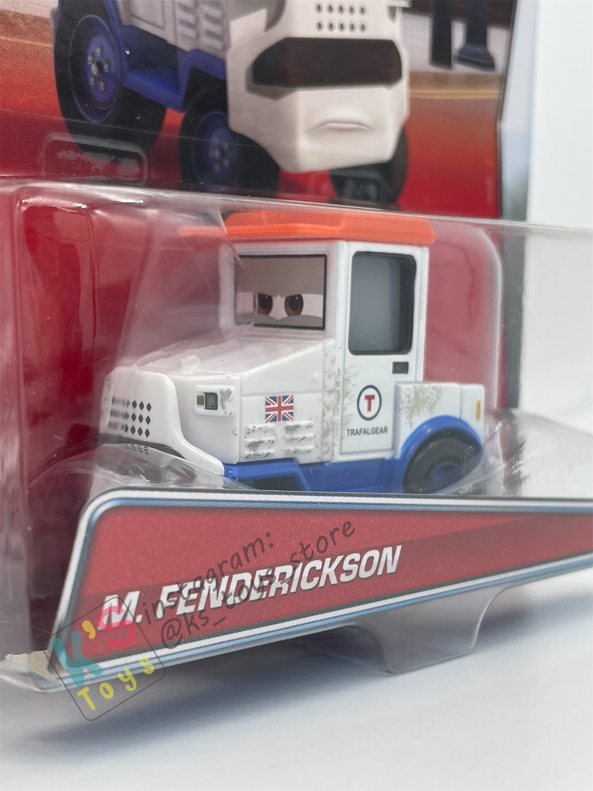 DISNEY PIXAR CARS BY MATTEL - "M. FENDERICKSON" YE LEFT TURN IN SERIES - BNIP