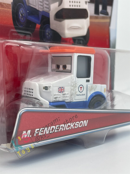 DISNEY PIXAR CARS BY MATTEL - "M. FENDERICKSON" YE LEFT TURN IN SERIES - BNIP