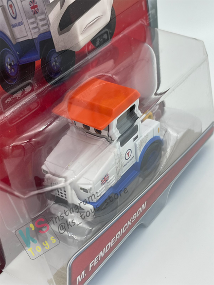 DISNEY PIXAR CARS BY MATTEL - "M. FENDERICKSON" YE LEFT TURN IN SERIES - BNIP
