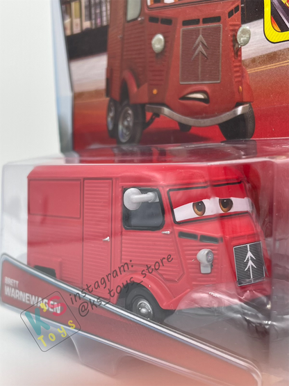 DISNEY PIXAR CARS BY MATTEL - "BRETT WARNEWAGEN" YE LEFT TRUN IN SERIES - BNIP