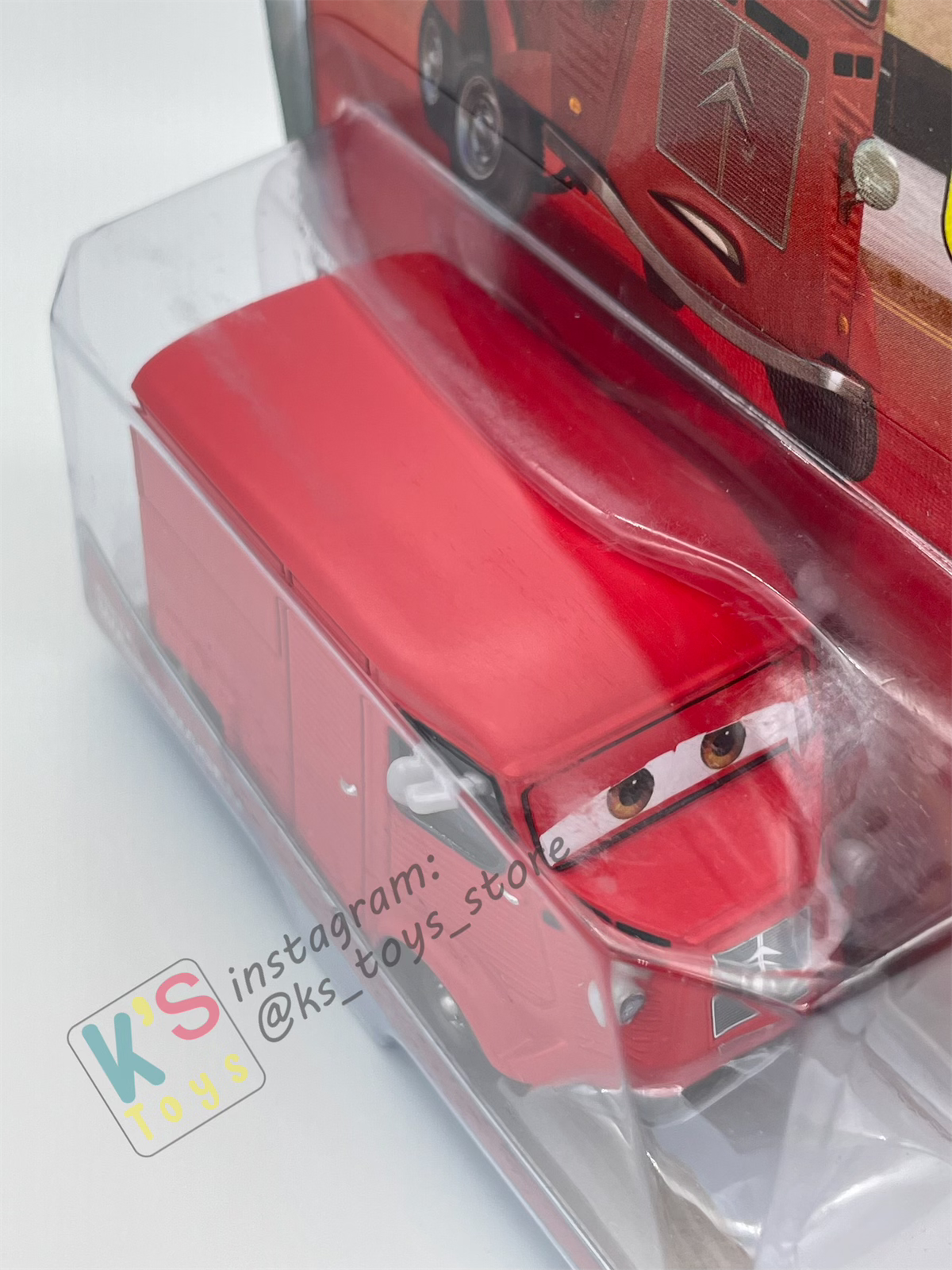 DISNEY PIXAR CARS BY MATTEL - "BRETT WARNEWAGEN" YE LEFT TRUN IN SERIES - BNIP