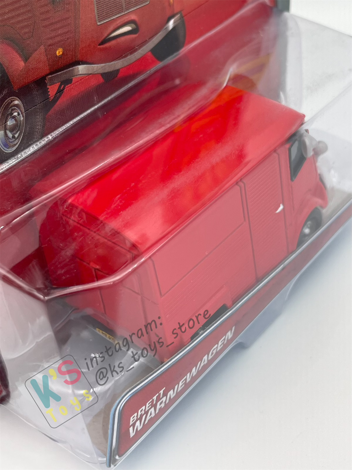 DISNEY PIXAR CARS BY MATTEL - "BRETT WARNEWAGEN" YE LEFT TRUN IN SERIES - BNIP