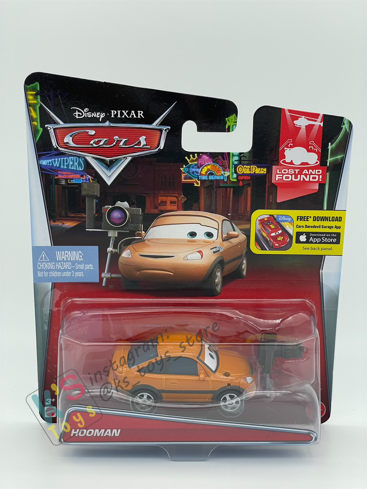 DISNEY PIXAR CARS BY MATTEL, HOOMAN - LOST AND FOUND SERIES - BNIP