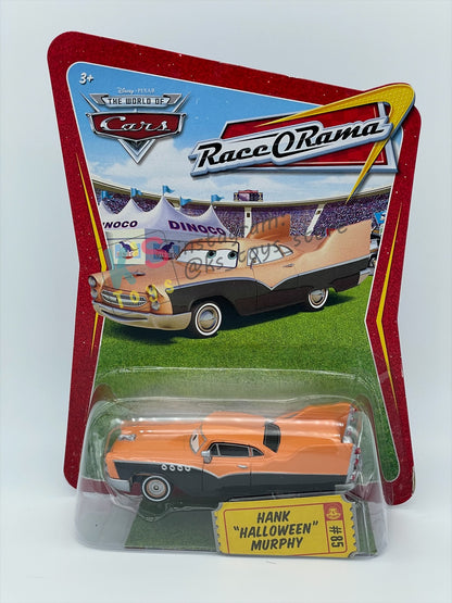 DISNEY PIXAR CARS BY MATTEL, HANK "HALLOWEEN" MURPHY - RACE ORAMA SERIES - BNIP
