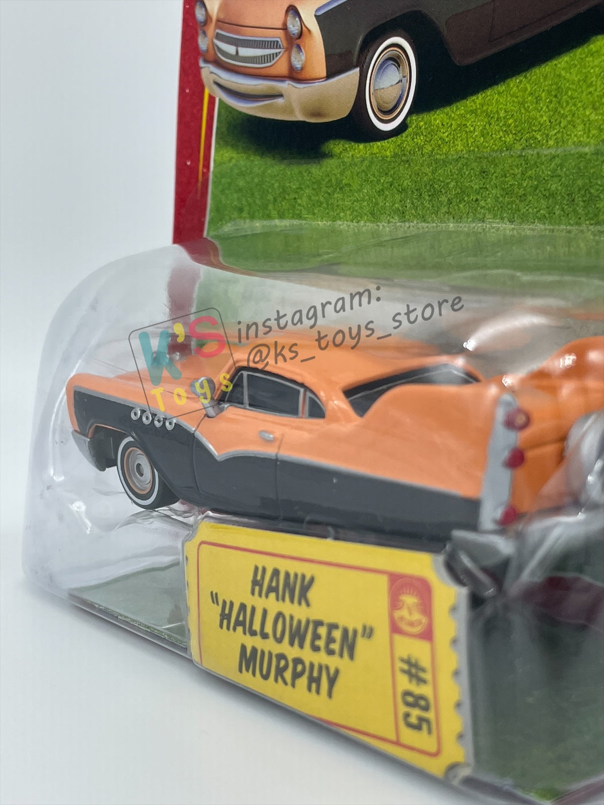 DISNEY PIXAR CARS BY MATTEL, HANK "HALLOWEEN" MURPHY - RACE ORAMA SERIES - BNIP