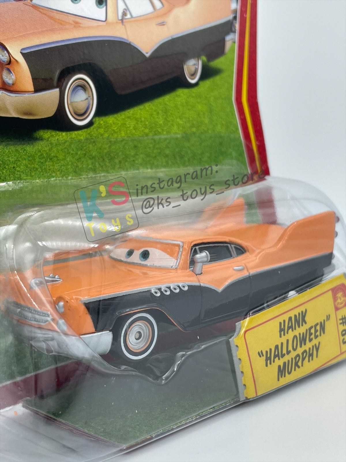DISNEY PIXAR CARS BY MATTEL, HANK "HALLOWEEN" MURPHY - RACE ORAMA SERIES - BNIP