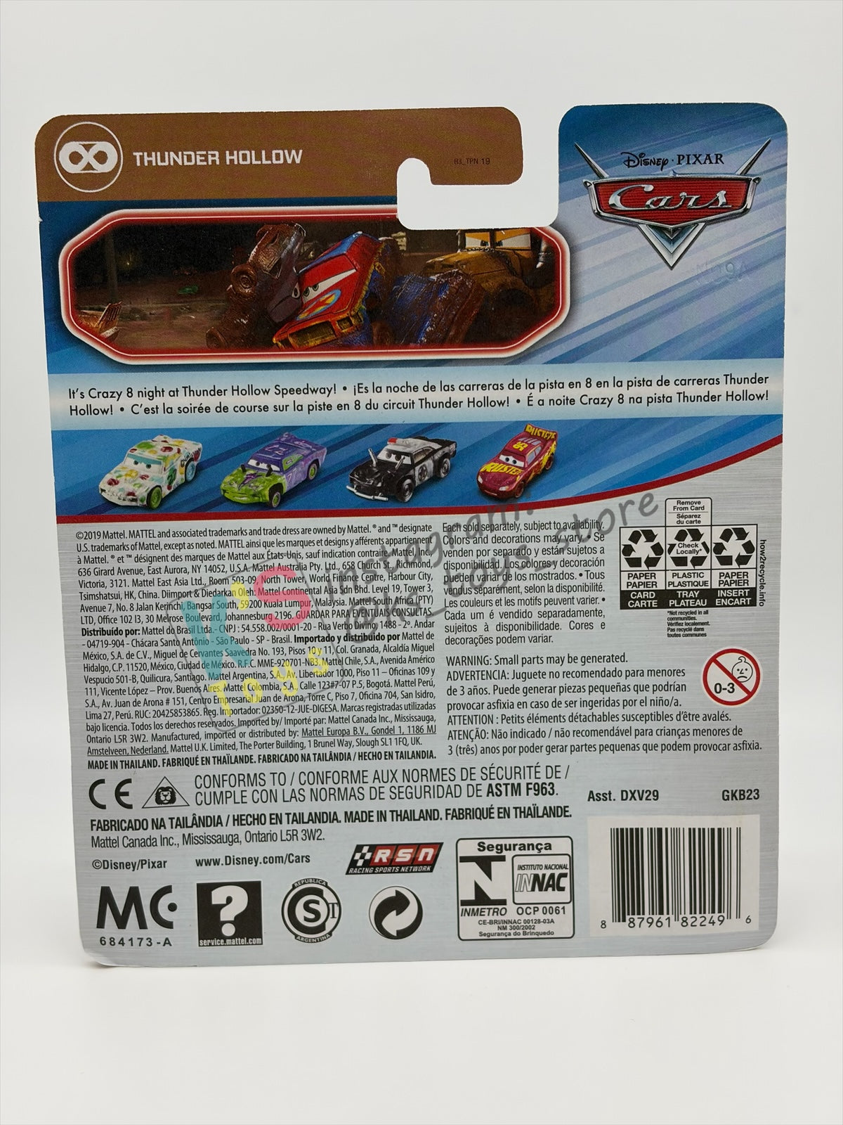 DISNEY PIXAR CARS 1:55 BY MATTEL - "SUPERFLY" - THAILAND RELEASED CARS 3, THUNDER HOLLOWS SERIES - BNIP