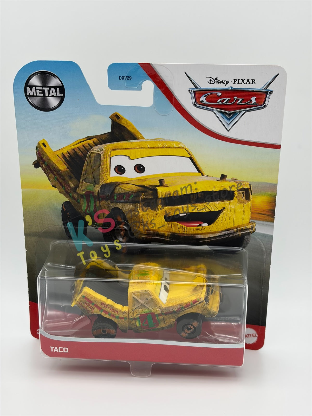 DISNEY PIXAR CARS 1:55 BY MATTEL - "TACO" - CARS 3, THUNDER HOLLOWS SERIES - BNIP