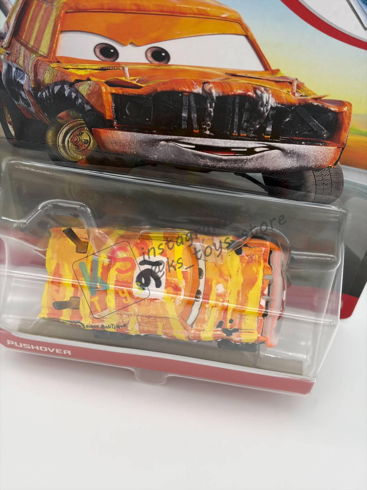 DISNEY PIXAR CARS 1:55 BY MATTEL - "PUSHOVER" - THAILAND RELEASED CARS 3, THUNDER HOLLOWS SERIES - BNIP