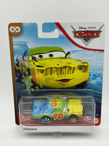 DISNEY PIXAR CARS 1:55 BY MATTEL - "AIRBORNE" - THAILAND RELEASED CARS 3, THUNDER HOLLOWS SERIES - BNIP