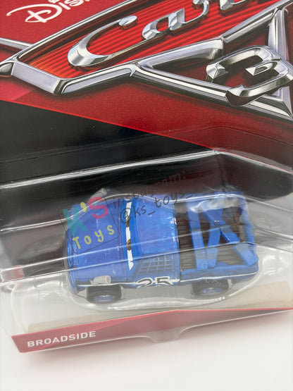 DISNEY PIXAR CARS 1:55 BY MATTEL - "BROADSIDE" - CARS 3, THUNDER HOLLOWS SERIES - BNIP