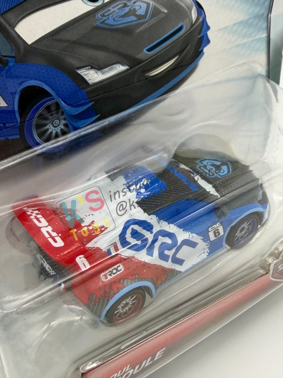 DISNEY PIXAR CARS 1:55 BY MATTEL, "RAOUL CAROULE" CARBON RACERS SERIES - BNIP