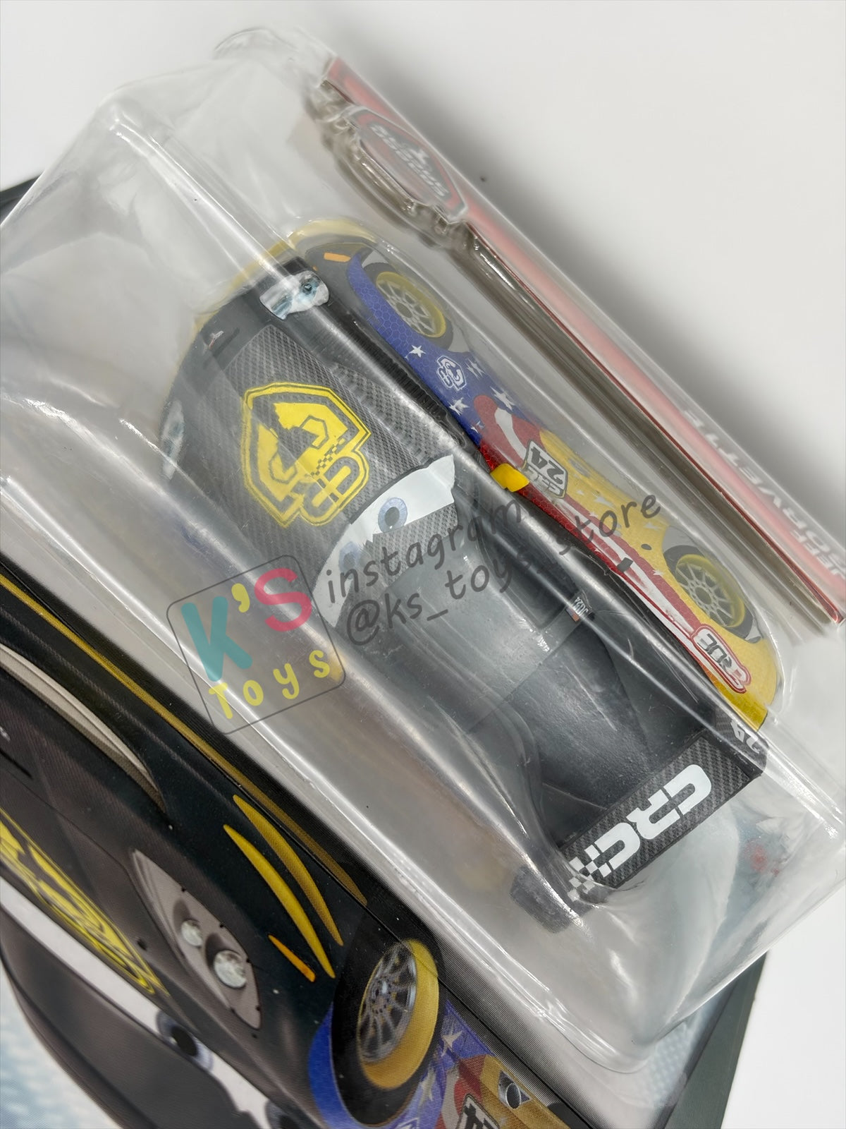 DISNEY PIXAR CARS 1:55 BY MATTEL, "JEFF GORVETTE" CARBON RACERS SERIES - BNIP