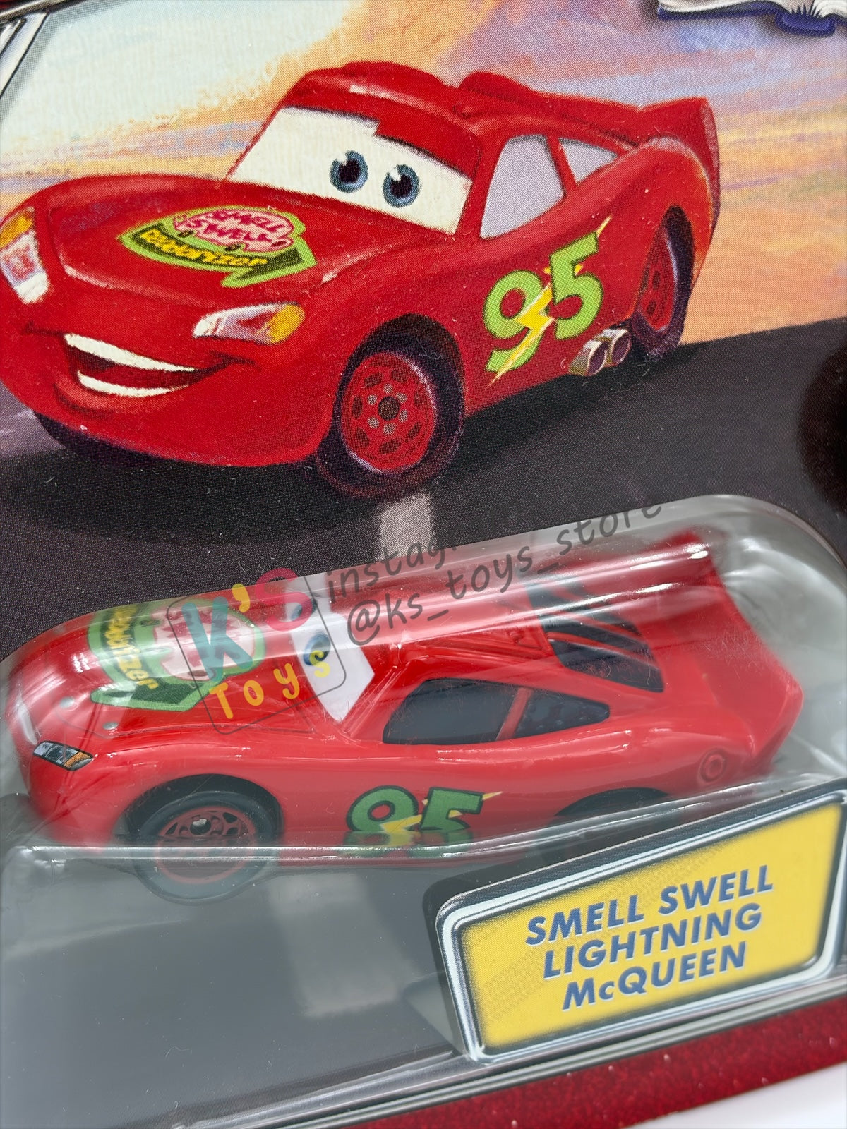STORY TELLERS DISNEY PIXAR CARS 1:55 BY MATTEL - SMELL SWELL LIGHTNING MCQUEEN - BNIP