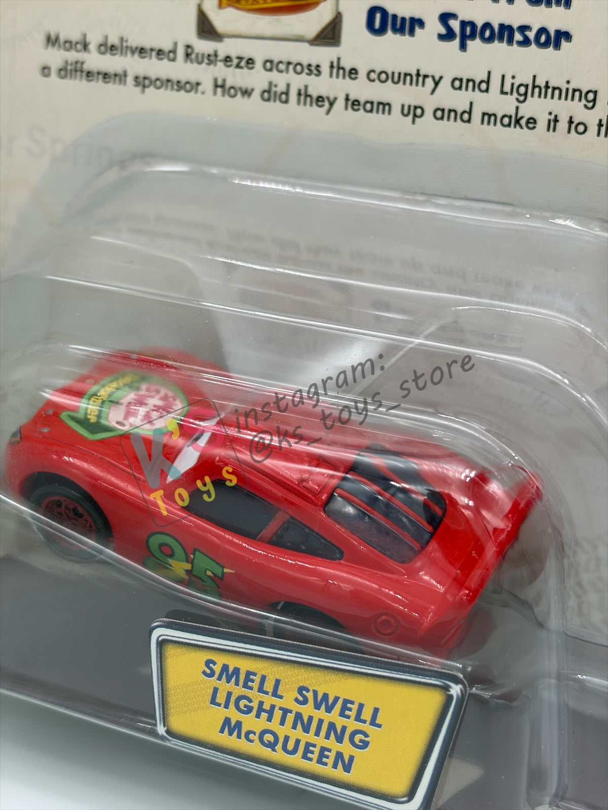 STORY TELLERS DISNEY PIXAR CARS 1:55 BY MATTEL - SMELL SWELL LIGHTNING MCQUEEN - BNIP