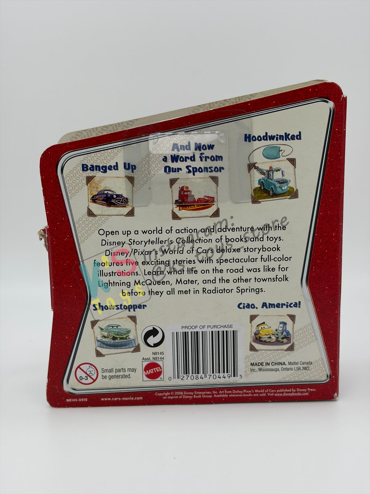 STORY TELLERS DISNEY PIXAR CARS 1:55 BY MATTEL - SMELL SWELL LIGHTNING MCQUEEN - BNIP