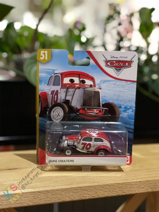 DISNEY PIXAR CARS "DUKE COULTERS" DOC'S RACING - BNIP