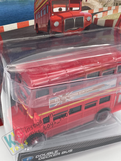 DELUXE DISNEY PIXAR CARS "DOUBLE DECKER BUS #4" CARS 2 - BNIP