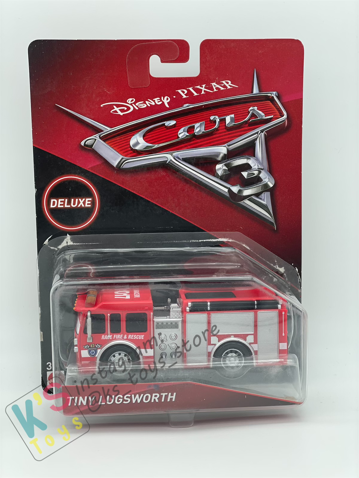 DISNEY PIXAR CARS "TINY LUGSWORTH" CAR 3 - BRAND NEW -  PLASTIC IS CAME OFF FROM PACKAGING!