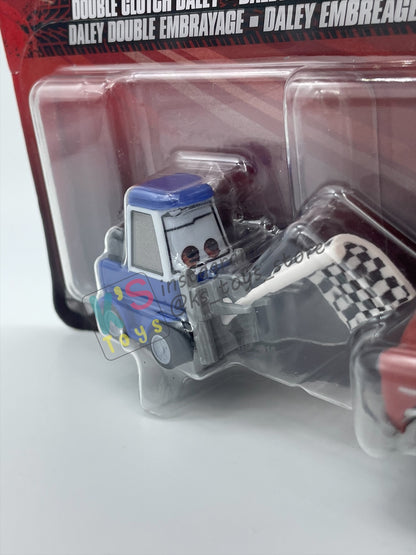 Disney Pixar Cars 1:55 2-Pack by Mattel, DOUBLE CLUTCH DALEY and JET ROBINSON - 2024 RE-RELEASED - BNIP