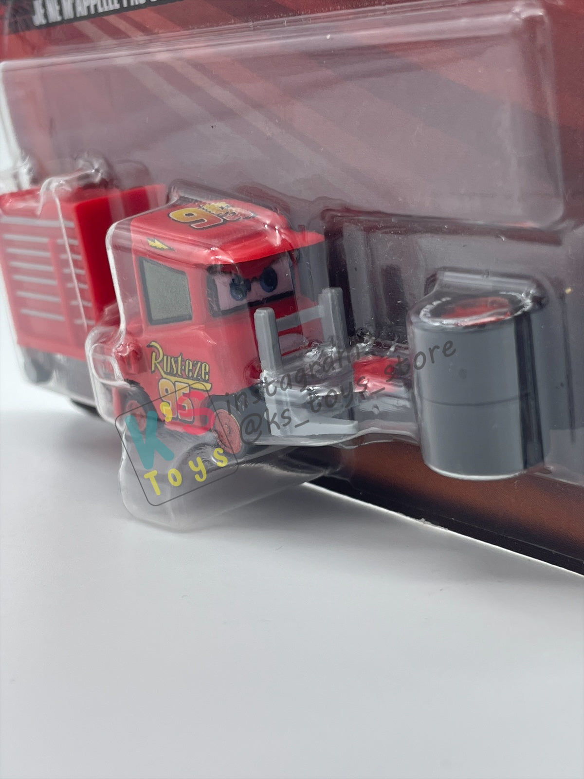 DISNEY PIXAR CARS BY MATTEL 1:55, "MY NAME IS NOT CHUCK WITH CART" - 2024 RE-RELEASED - BNIP