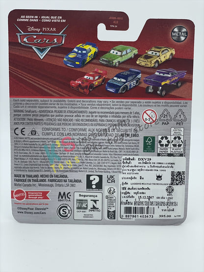 DISNEY PIXAR CARS BY MATTEL 1:55, "MY NAME IS NOT CHUCK WITH CART" - 2024 RE-RELEASED - BNIP