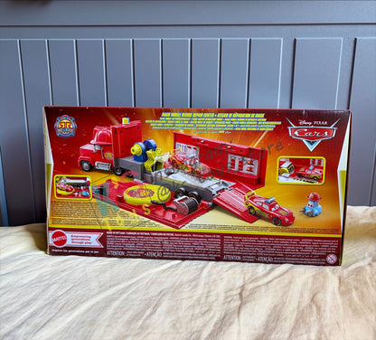 HAULER Disney Pixar Cars by MATTEL, MACK MOBILE RESCUE REPAIR CENTER PLAY SET; NEW RELEASE 2026 - RACE AND RESCUE SERIES - BNIP