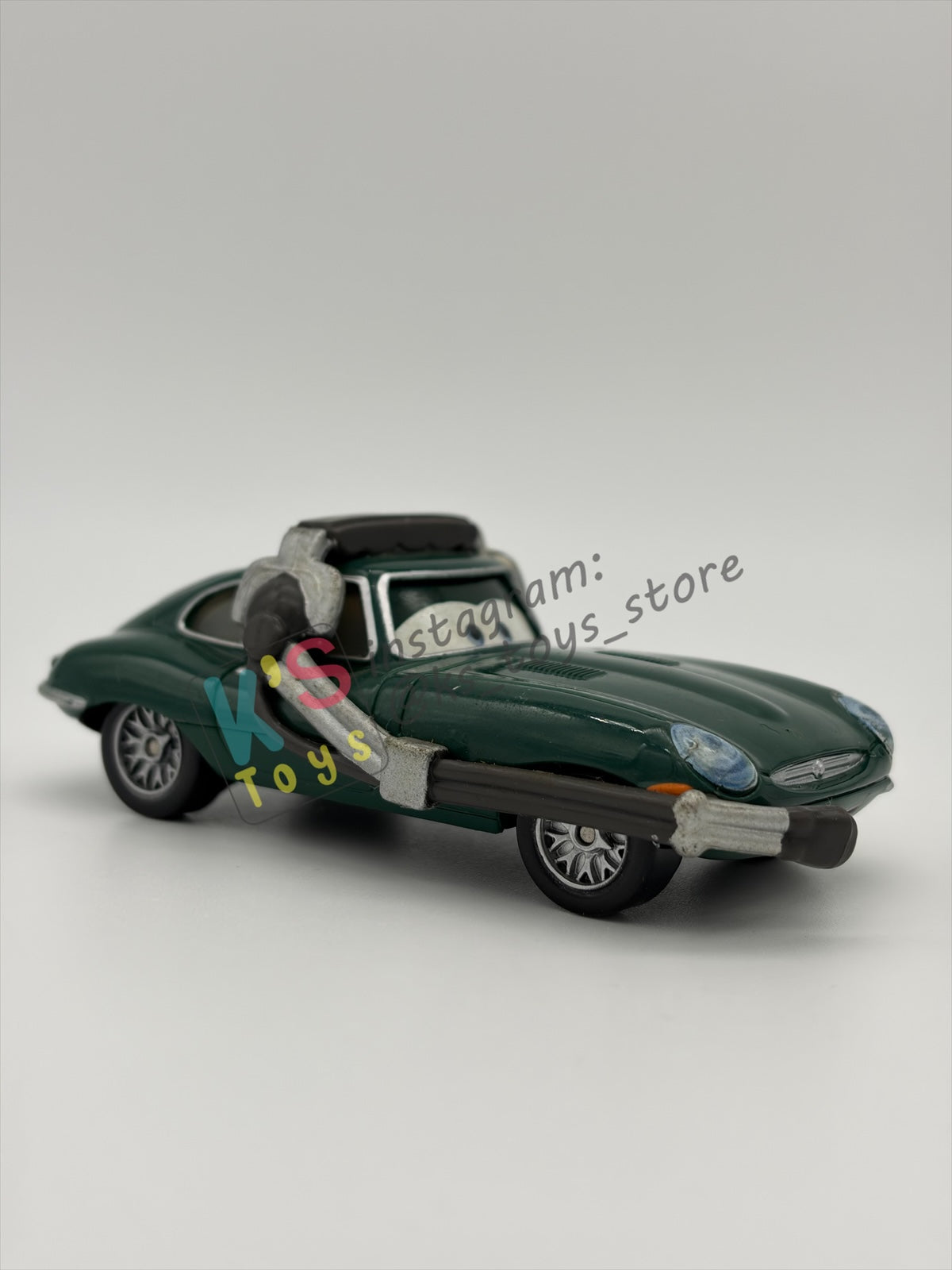 PRE-OWNED / LOOSE DISNEY PIXAR CARS BY MATTEL - "DAVID HOBBSCAP WITH HEADSET" - CARS 2 AIRPORT ADVENTURE - NEAR MINT CONDITION - READ DESCRIPTION!!!!!!!!!!!