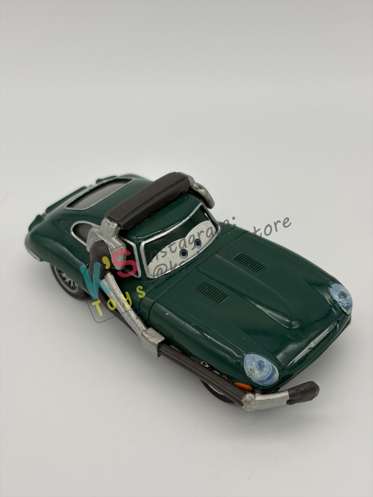 PRE-OWNED / LOOSE DISNEY PIXAR CARS BY MATTEL - "DAVID HOBBSCAP WITH HEADSET" - CARS 2 AIRPORT ADVENTURE - NEAR MINT CONDITION - READ DESCRIPTION!!!!!!!!!!!