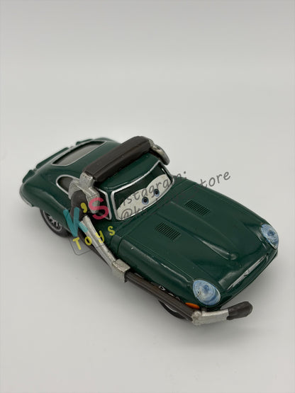 PRE-OWNED / LOOSE DISNEY PIXAR CARS BY MATTEL - "DAVID HOBBSCAP WITH HEADSET" - CARS 2 AIRPORT ADVENTURE - NEAR MINT CONDITION - READ DESCRIPTION!!!!!!!!!!!