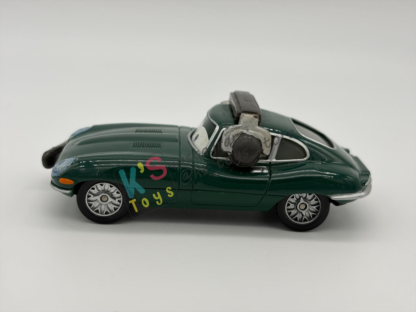PRE-OWNED / LOOSE DISNEY PIXAR CARS BY MATTEL - "DAVID HOBBSCAP WITH HEADSET" - CARS 2 AIRPORT ADVENTURE - NEAR MINT CONDITION - READ DESCRIPTION!!!!!!!!!!!