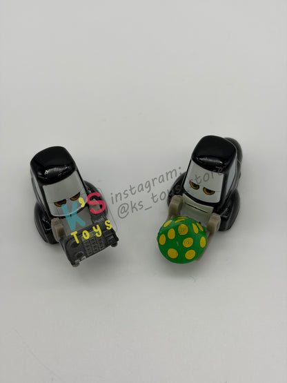 PRE-OWNED / LOOSE DISNEY PIXAR CARS - “MARCELO & MARCO" - CARS 2 LEMONS SERIES - NEAR MINT CONDITION