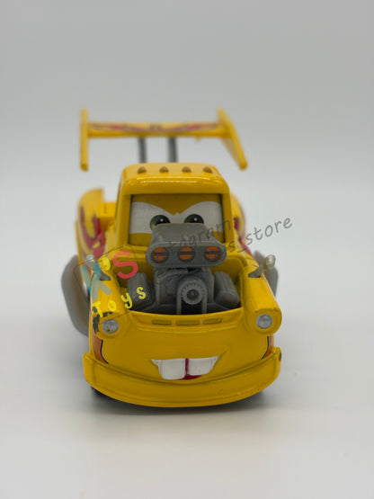 PRE-OWNED / LOOSE DISNEY PIXAR CARS 1:55 BY MATTEL - "FUNNY MATER" CARS 2 - MINT CONDITION