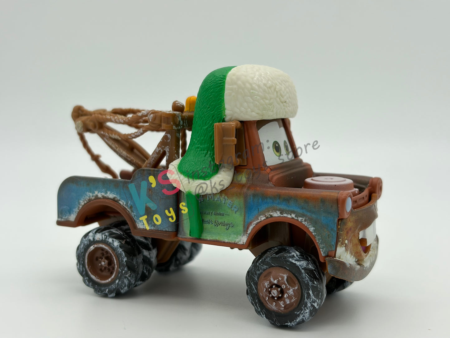 PRE-OWNED / LOOSE DISNEY PIXAR CARS - “WHEE-HOO MATER" - WINTER SERIES - GOOD CONDITION