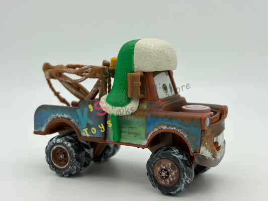 PRE-OWNED / LOOSE DISNEY PIXAR CARS - “WHEE-HOO MATER" - WINTER SERIES - GOOD CONDITION