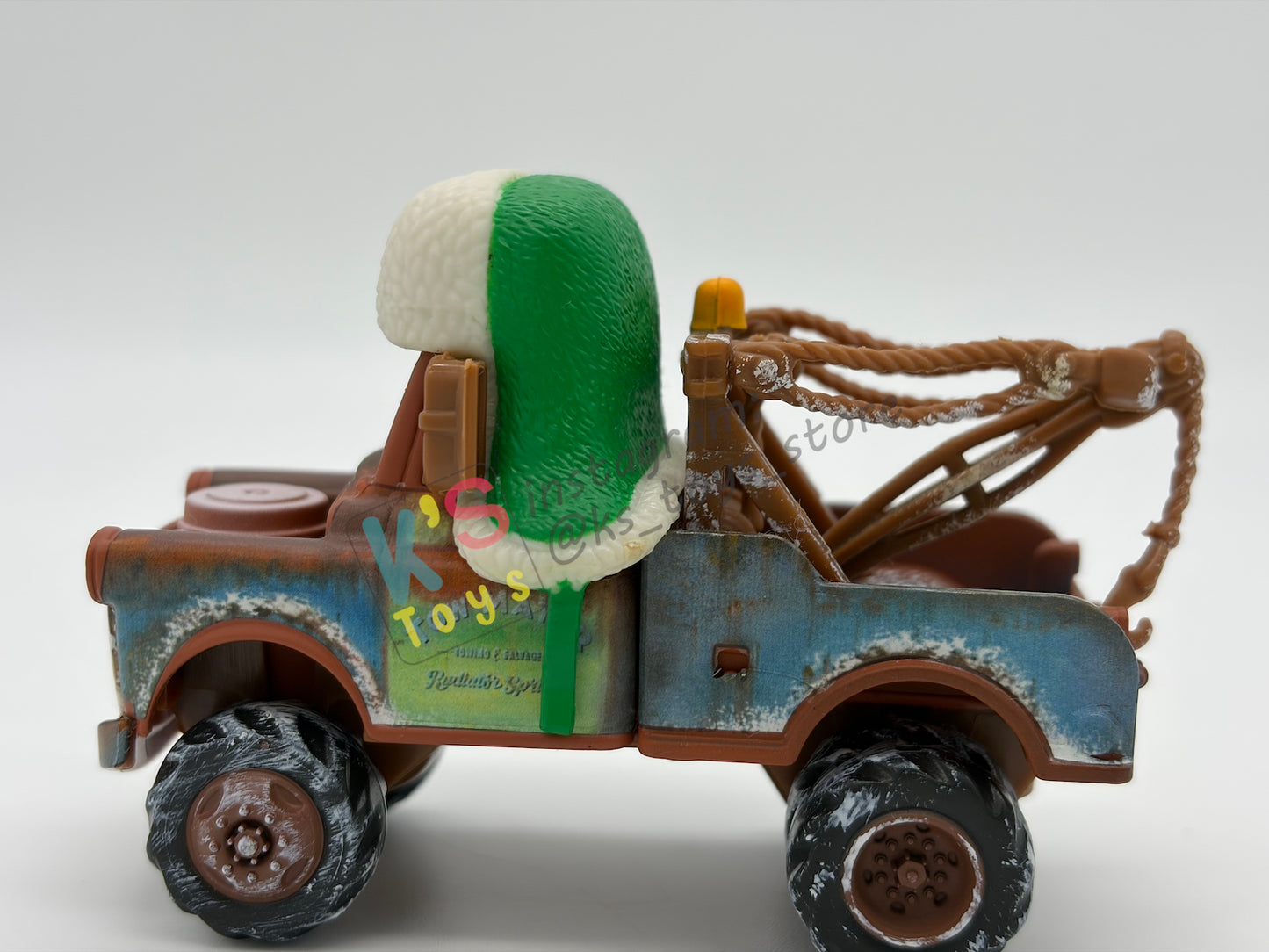 PRE-OWNED / LOOSE DISNEY PIXAR CARS - “WHEE-HOO MATER" - WINTER SERIES - GOOD CONDITION