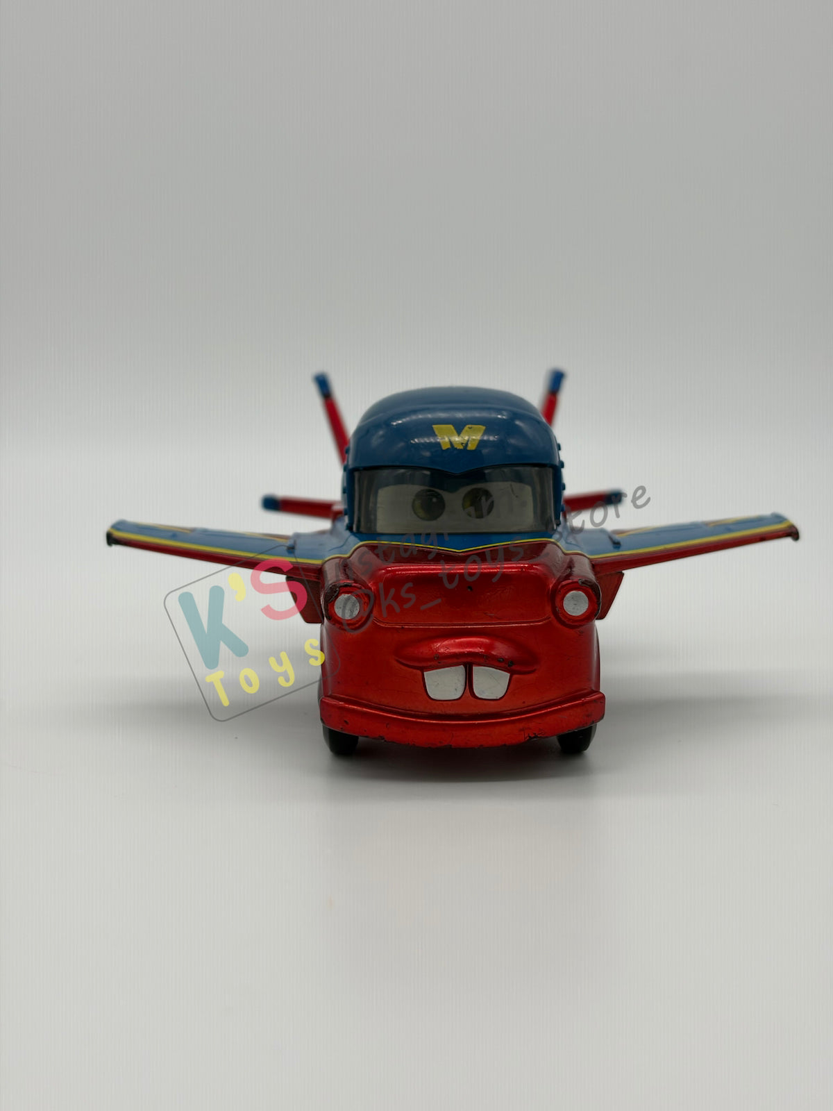 PRE-OWNED / LOOSE DISNEY PIXAR CARS 1:55 BY MATTEL - "HAWK MATER WITH METALLIC FINISH" EXCLUSIVE 2-PACKS TAKE FLIGHT - GOOD CONDITION
