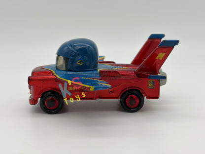 PRE-OWNED / LOOSE DISNEY PIXAR CARS 1:55 BY MATTEL - "HAWK MATER WITH METALLIC FINISH" EXCLUSIVE 2-PACKS TAKE FLIGHT - GOOD CONDITION