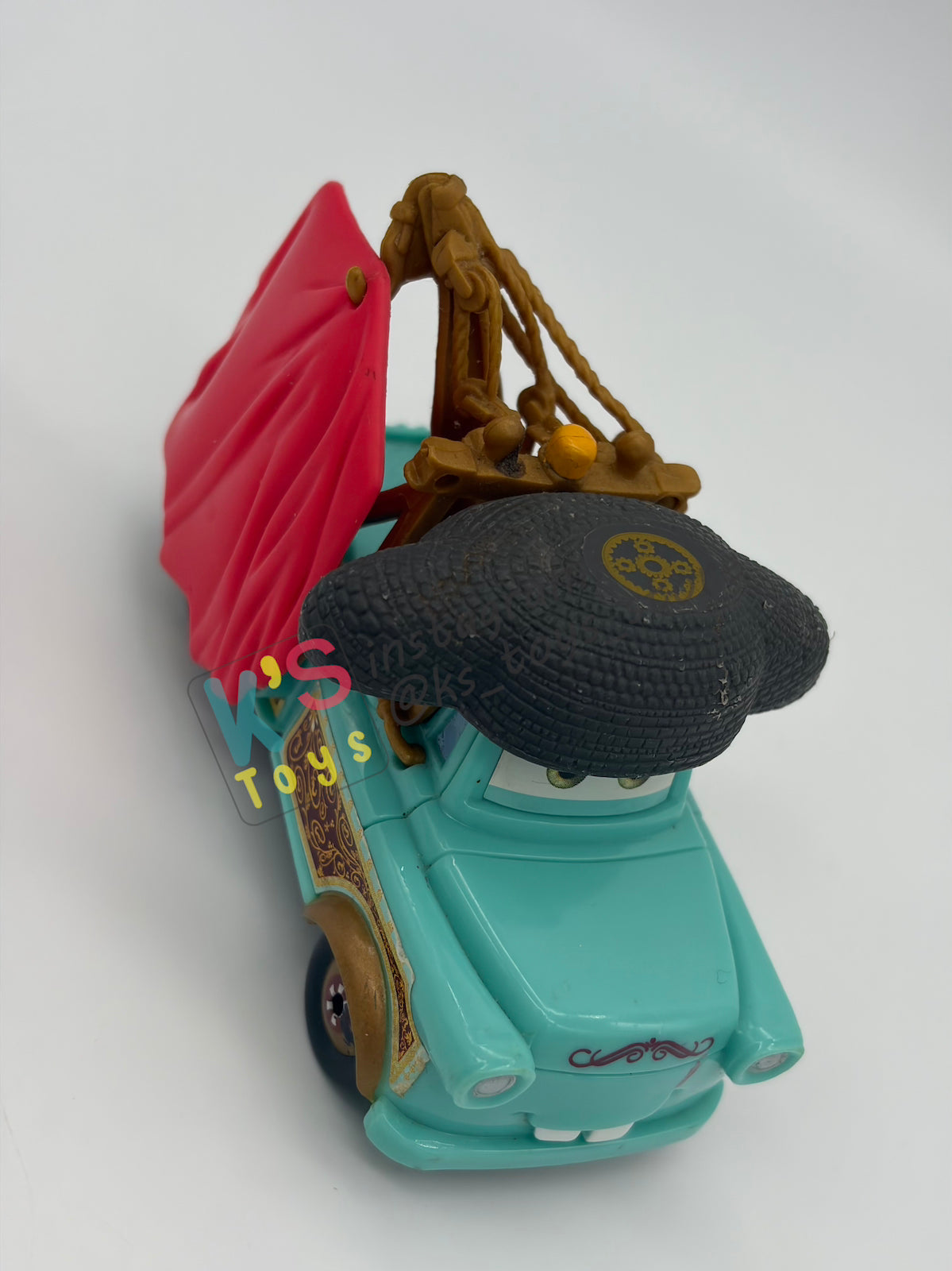 PRE-OWNED / LOOSE DISNEY PIXAR CARS 1:55 BY MATTEL - "EL MATERDOR PLASTIC" FROM PLAYSET - MINT CONDITION