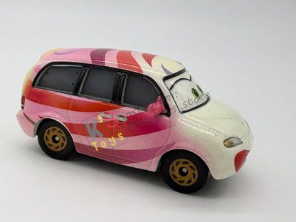 PRE-OWNED / LOOSE DISNEY PIXAR CARS - CLAIRE GUNZ'ER - CARS ON THE ROAD "SHOW TIME" - EXCELLENT CONDITION