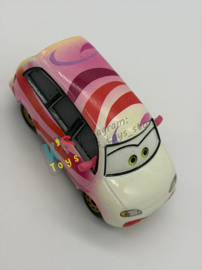 PRE-OWNED / LOOSE DISNEY PIXAR CARS - CLAIRE GUNZ'ER - CARS ON THE ROAD "SHOW TIME" - EXCELLENT CONDITION