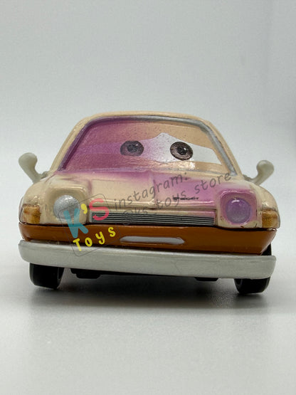 PRE-OWNED / LOOSE DISNEY PIXAR CARS - “TUBBS PACER WITH PAINT SPRAY" - CARS 2 LONDON CHASE SERIES - NEAR MINT CONDITION