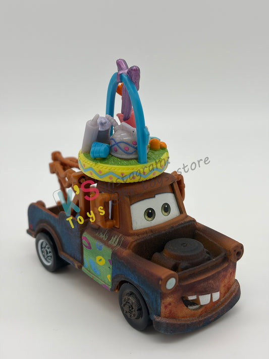 PRE-OWNED / LOOSE DISNEY PIXAR CARS - "EASTER MATER + EASTER BASKET" - EASTER SERIES - EXCELLENT CONDITION - READ DESCRIPTION!!!!!