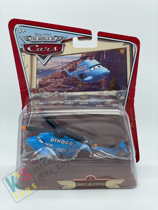 DELUXE DISNEY PIXAR CARS "DINOCO HELICOPTER" MEGASIZE and FIRST RELEASED, THE WORLD OF CARS - BNIP